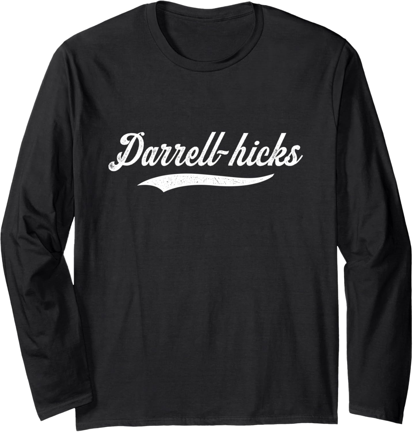 Distressed Script Michael Darrell-Hicks Prospect Baseball Long Sleeve Apparel | Viral Streetwear Style