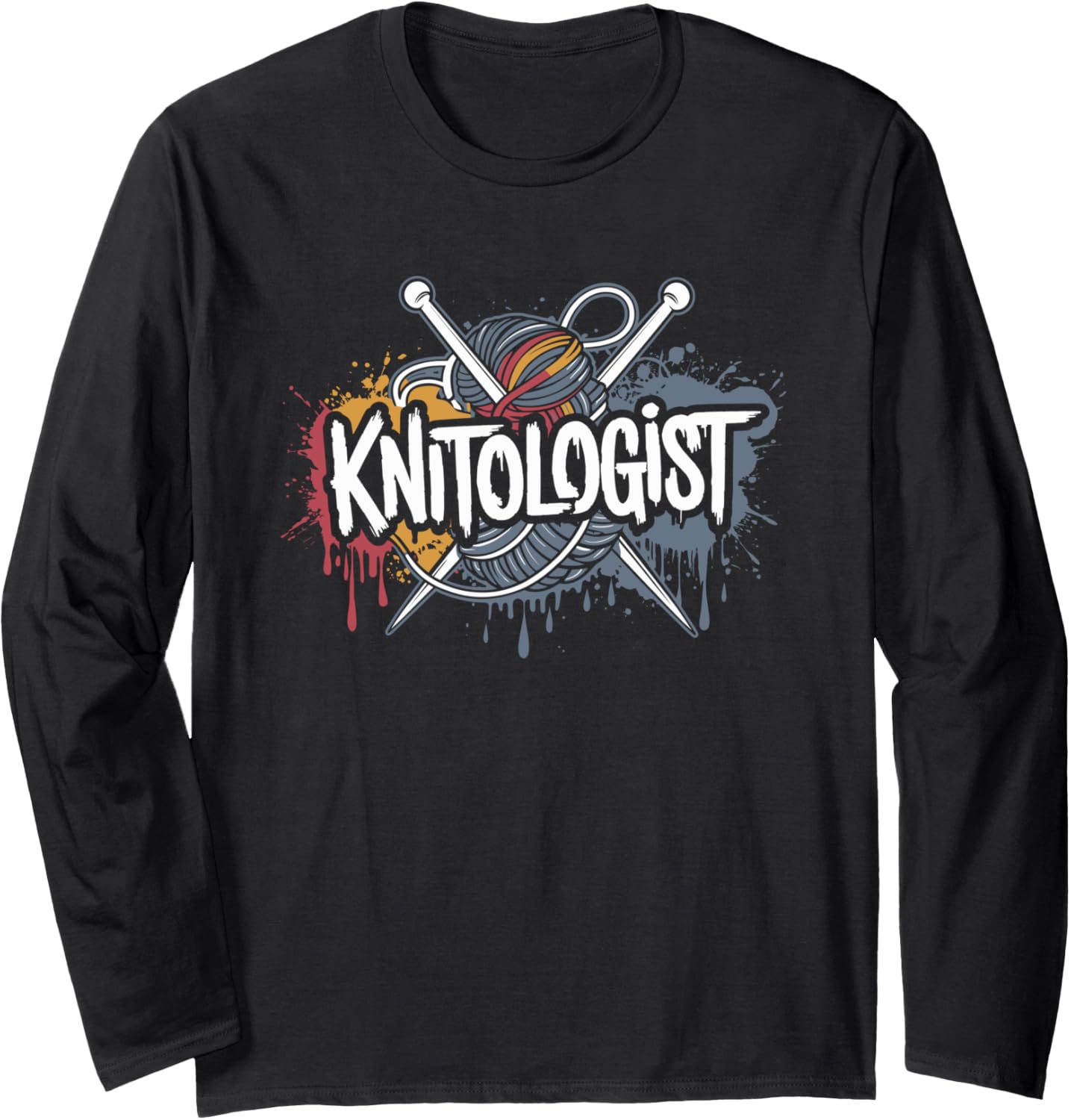 Knitologist Cute Minimalist Yarn Quote Long Sleeve Yarn Supply | Premium Quality | Best Seller Choice