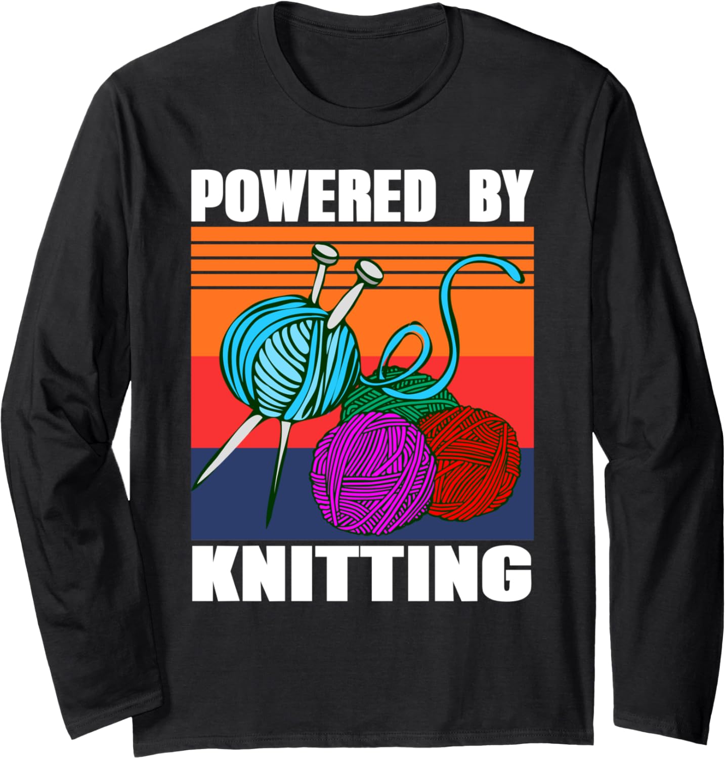 Powered by Knitting Retro Yarn Pride Look Long Sleeve Yarn Supply | High Search Volume | High CTR Title