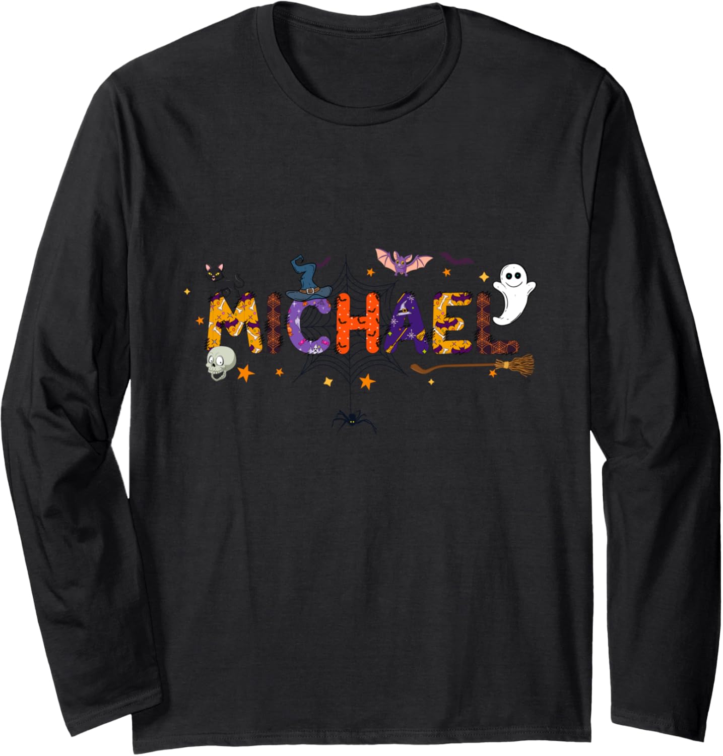 Scary Halloween Witch Names Michael Long Sleeve Apparel | Perfect Gift Idea