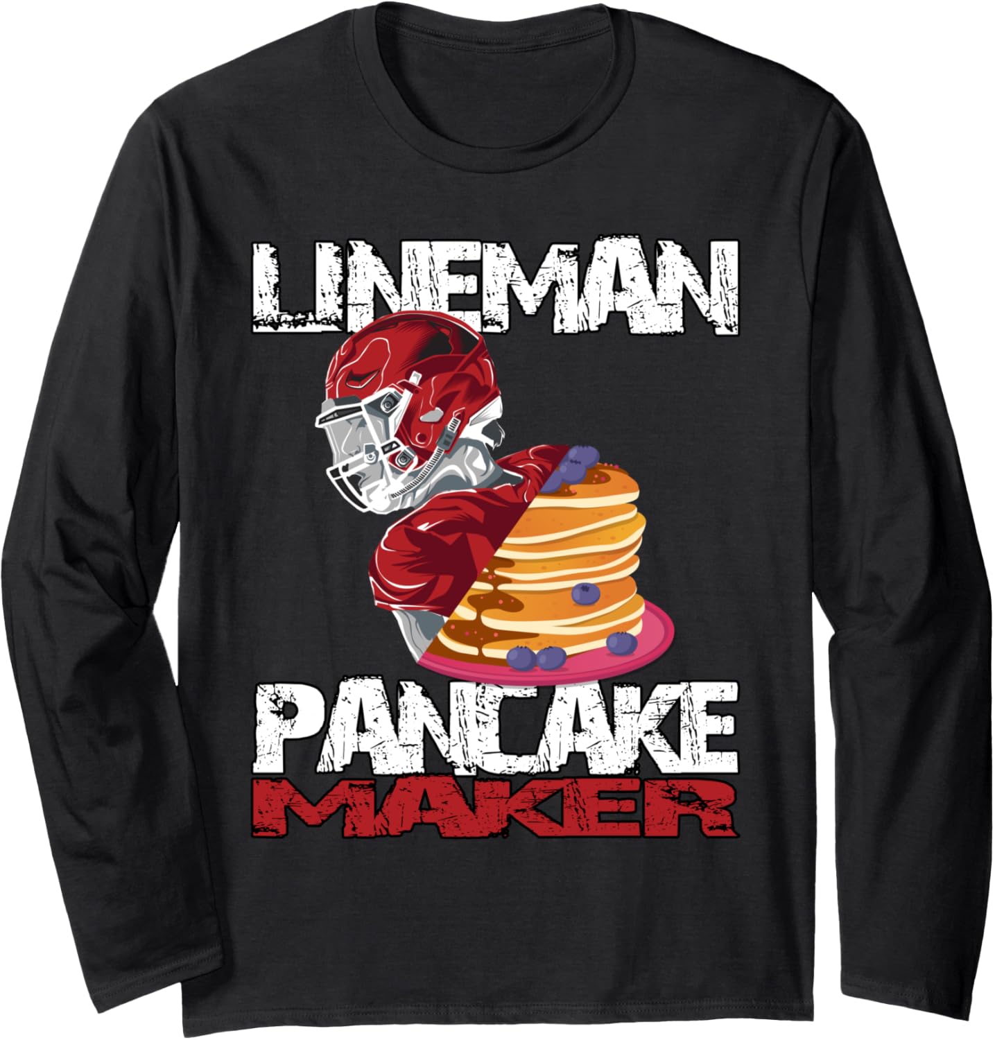 Lineman Pancake maker Football Long Sleeve Apparel | Trending 2025 | Perfect Gift Idea