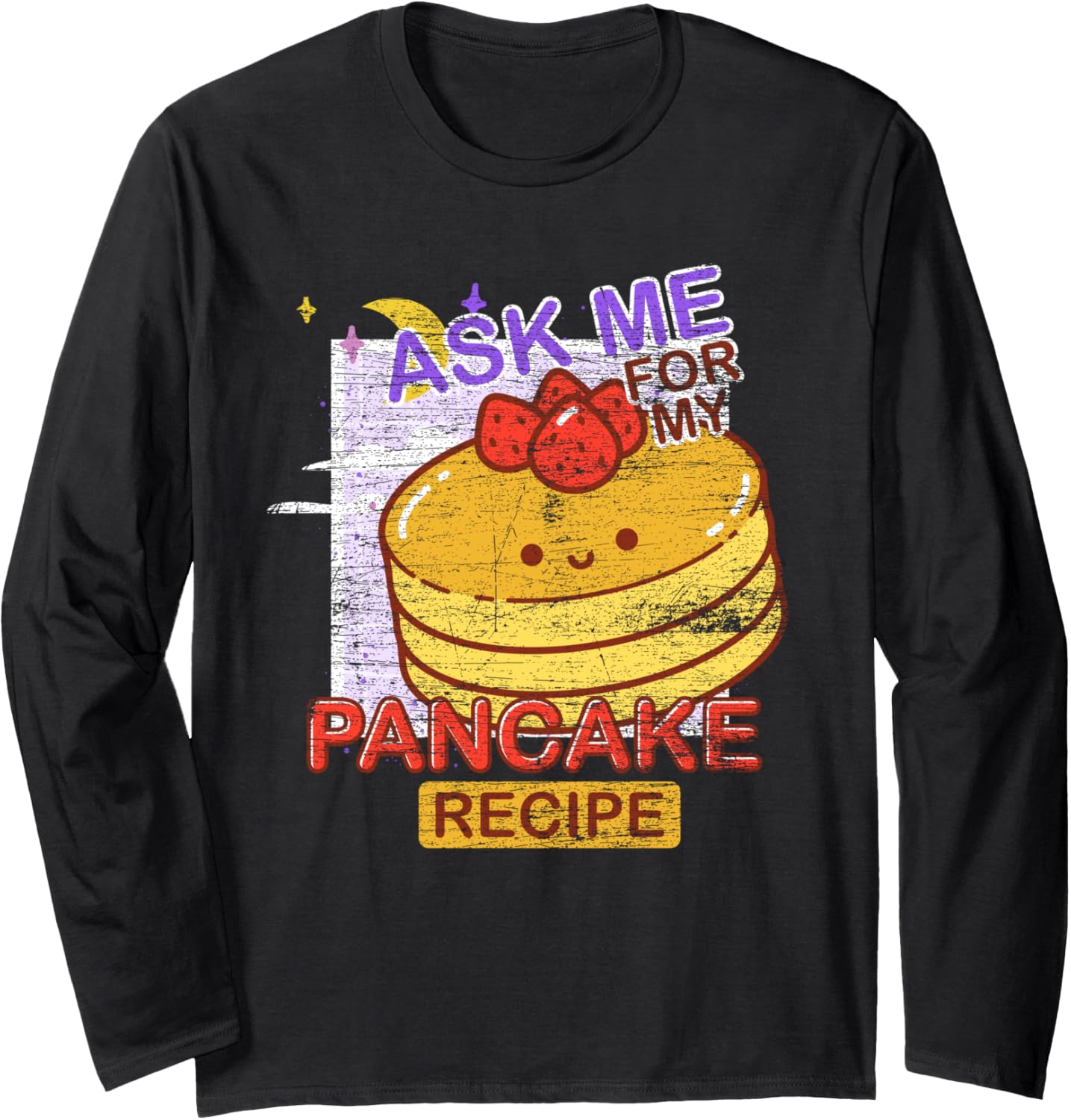 Funny Breakfast Food Lover Pancake Maker Kawaii Pancake Long Sleeve Apparel | High Search Volume | Aesthetic Fit