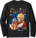 Super Mario Maker 2 Mario Block Building Make Portrait Long Sleeve Apparel | Best Seller Pick | Must-Have Style