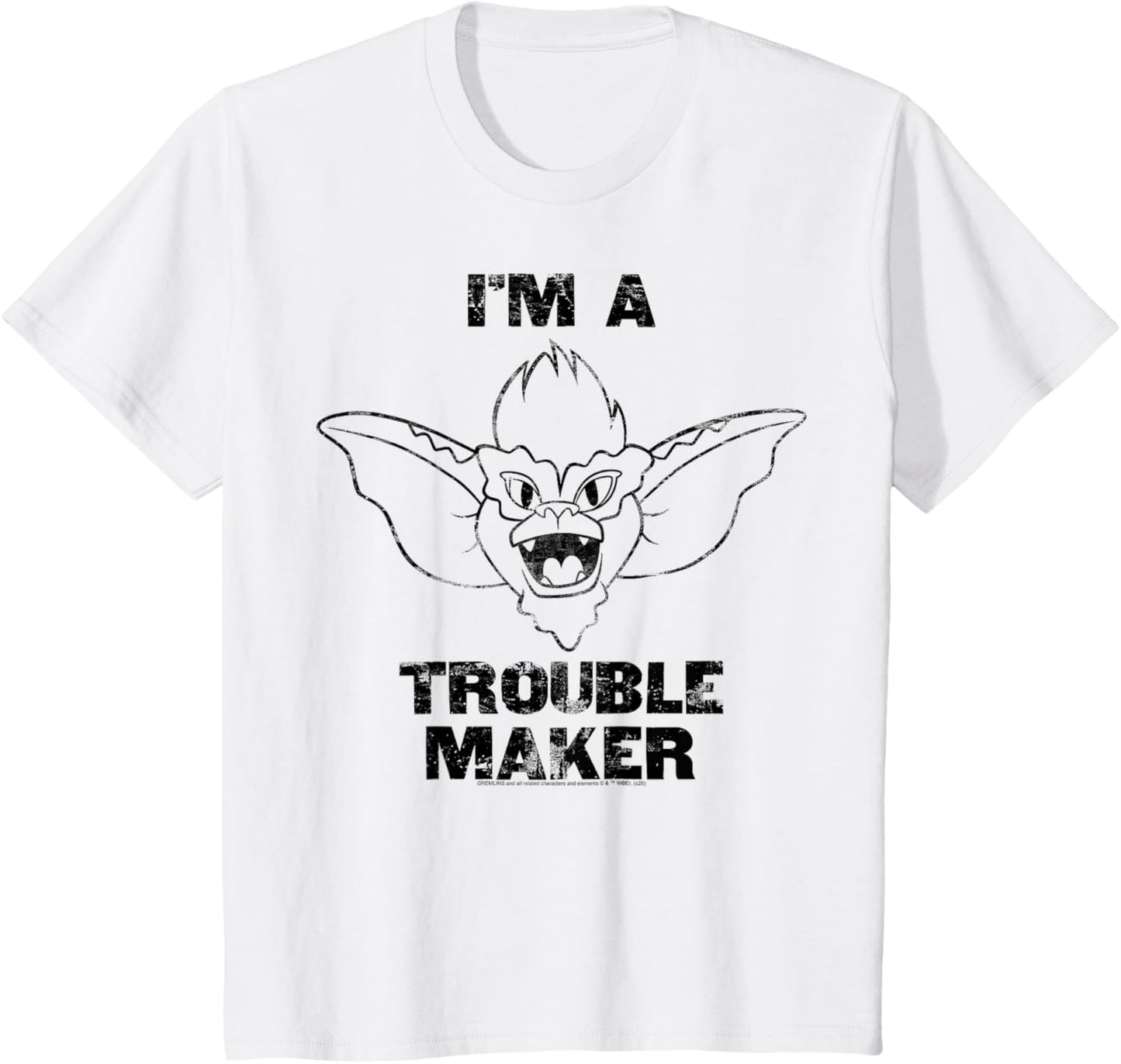 Kids Gremlins Stripe I'm A Trouble Maker Apparel | Trending 2025 | Perfect Gift Idea