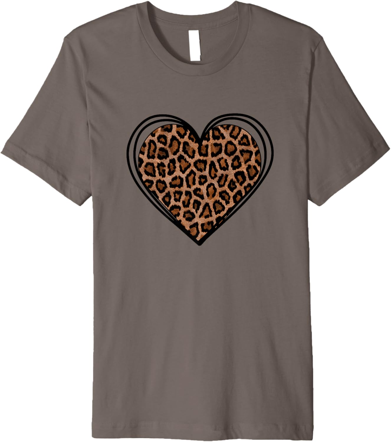 Heart Shape Cute Cheetah Leopard Print Graphic Premium Apparel Trending US Best Seller Look
