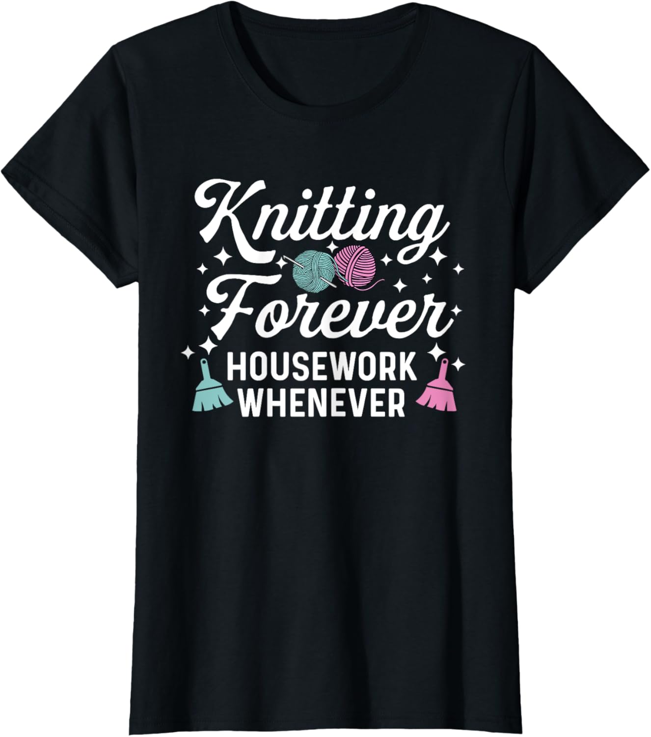 Knitting Forever Housework Whenever Yarn Crochet Women Yarn Supply | High Search Volume | Best Seller Choice