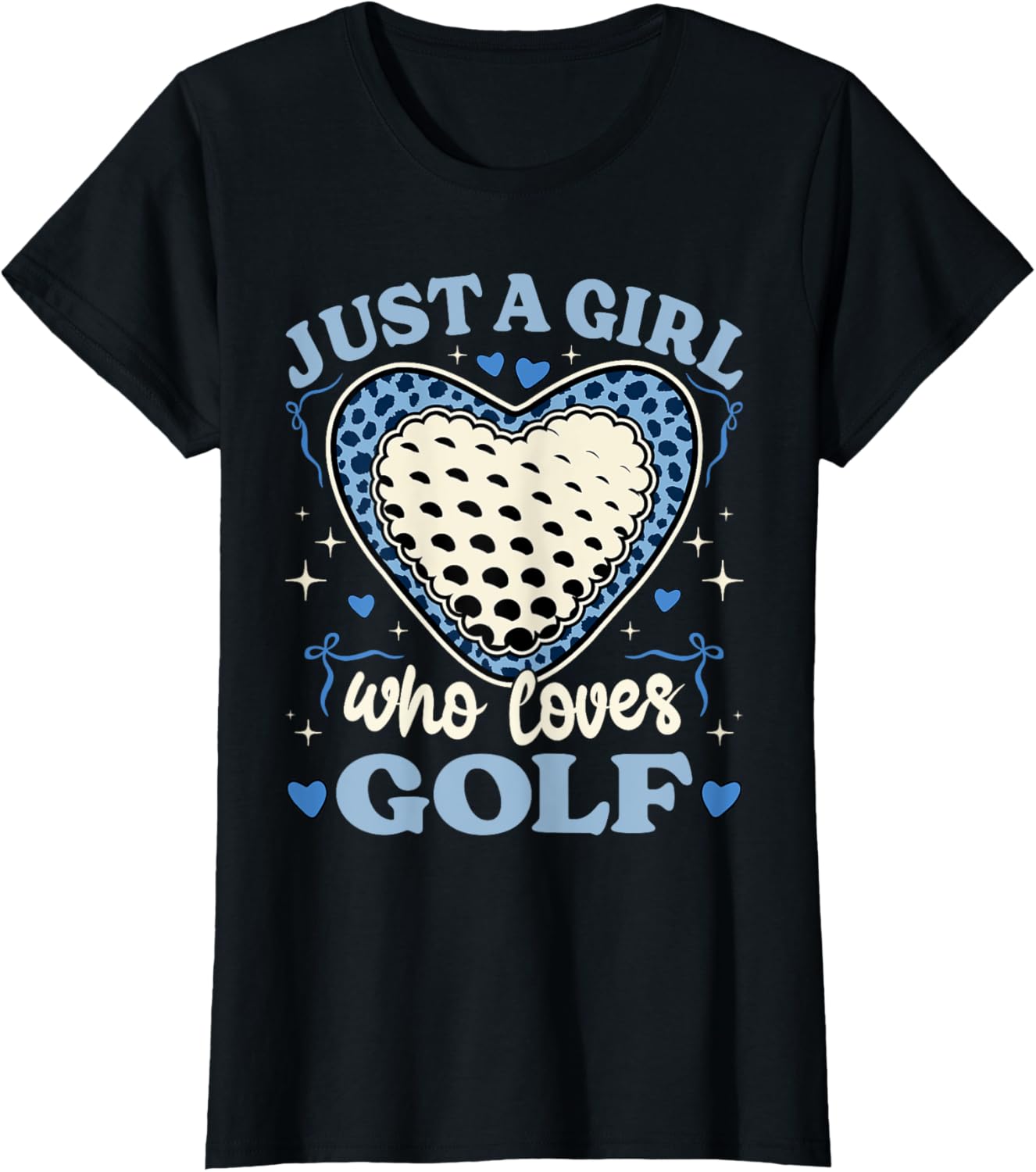Just A Girl Who Loves Golf Cheetah Print Girls Golf Lover Apparel Viral TikTok Find Hot Right Now