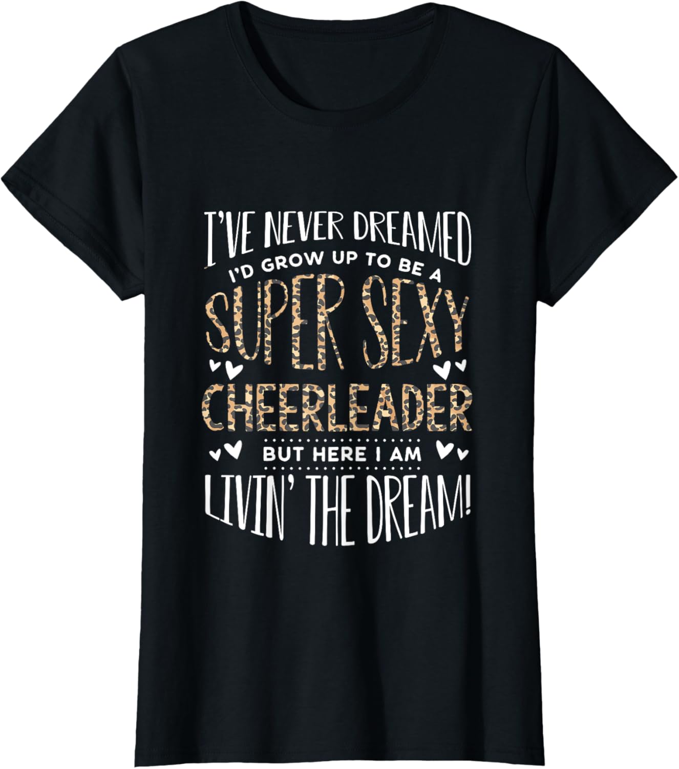 Funny Cheerleading Women Leopard Cheetah Print Cheer Mom Apparel Comfort Fit Hot Right Now