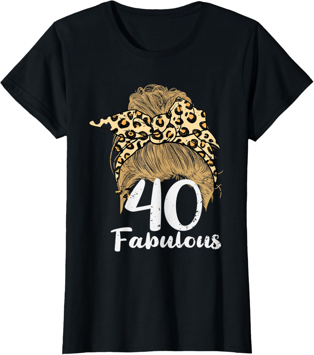 Womens 40 Fabulous Cheetah 40 Funny Old Classic 1982 Pattern Apparel Viral TikTok Find Everyday Wear