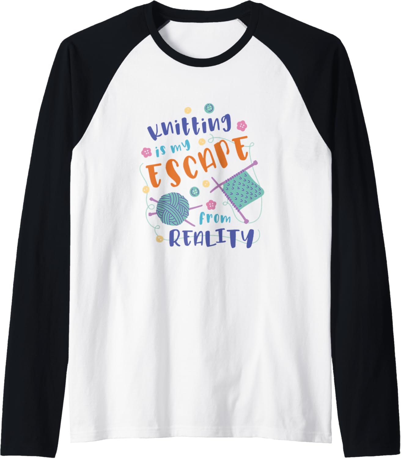 Yarn and Needle Novelty Counting Tshirts and More Raglan Baseball Tee T-Shirt | Top Rated | High CTR Title