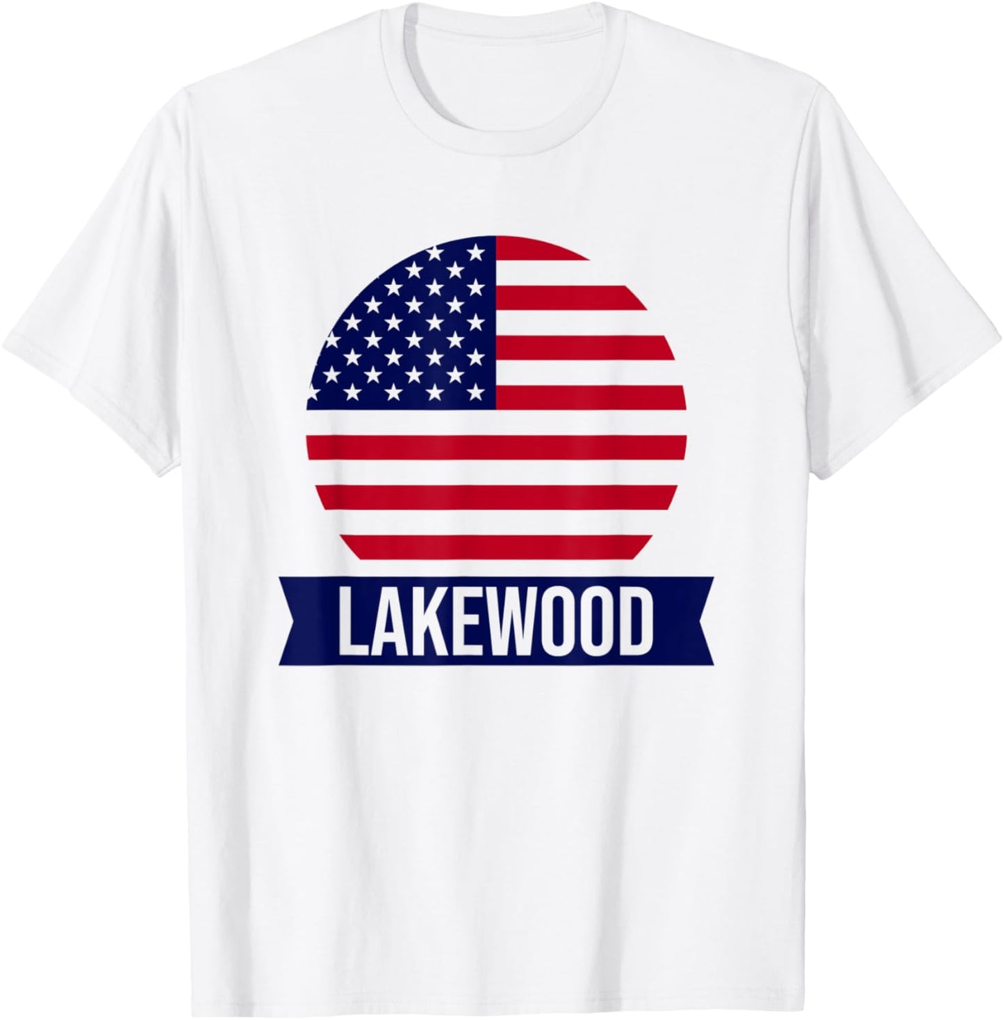 LAKEWOOD - USA - American place name US flag design Apparel | US Viral Pick | Perfect Gift Choice