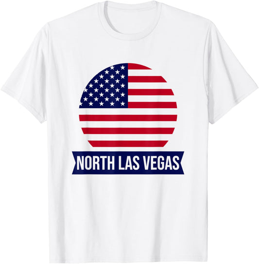 NORTH LAS VEGAS - USA - American place name US flag design Apparel | Premium Quality | Daily Wear Essential