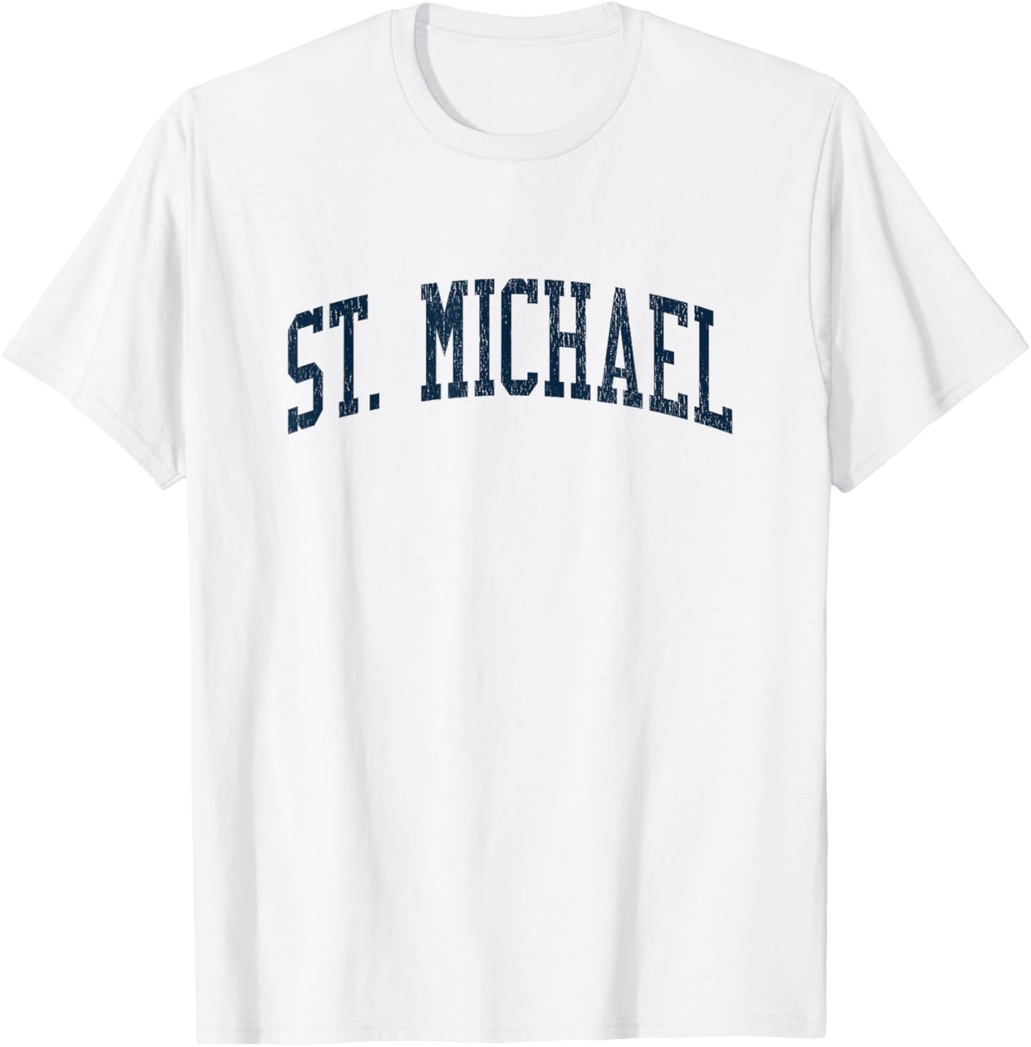 St. Michael PA Vintage Athletic Sports JSN2 Navy Print Apparel | US Best Seller