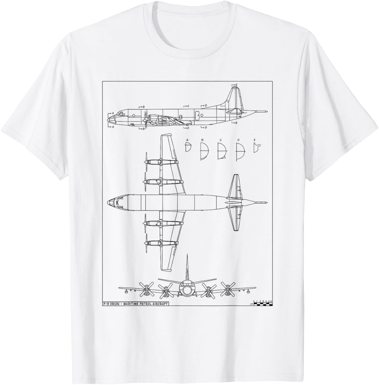 P-3 Orion American Patrol Plane Blueprints Apparel | Best Seller Pick | Comfort Daily Wear
