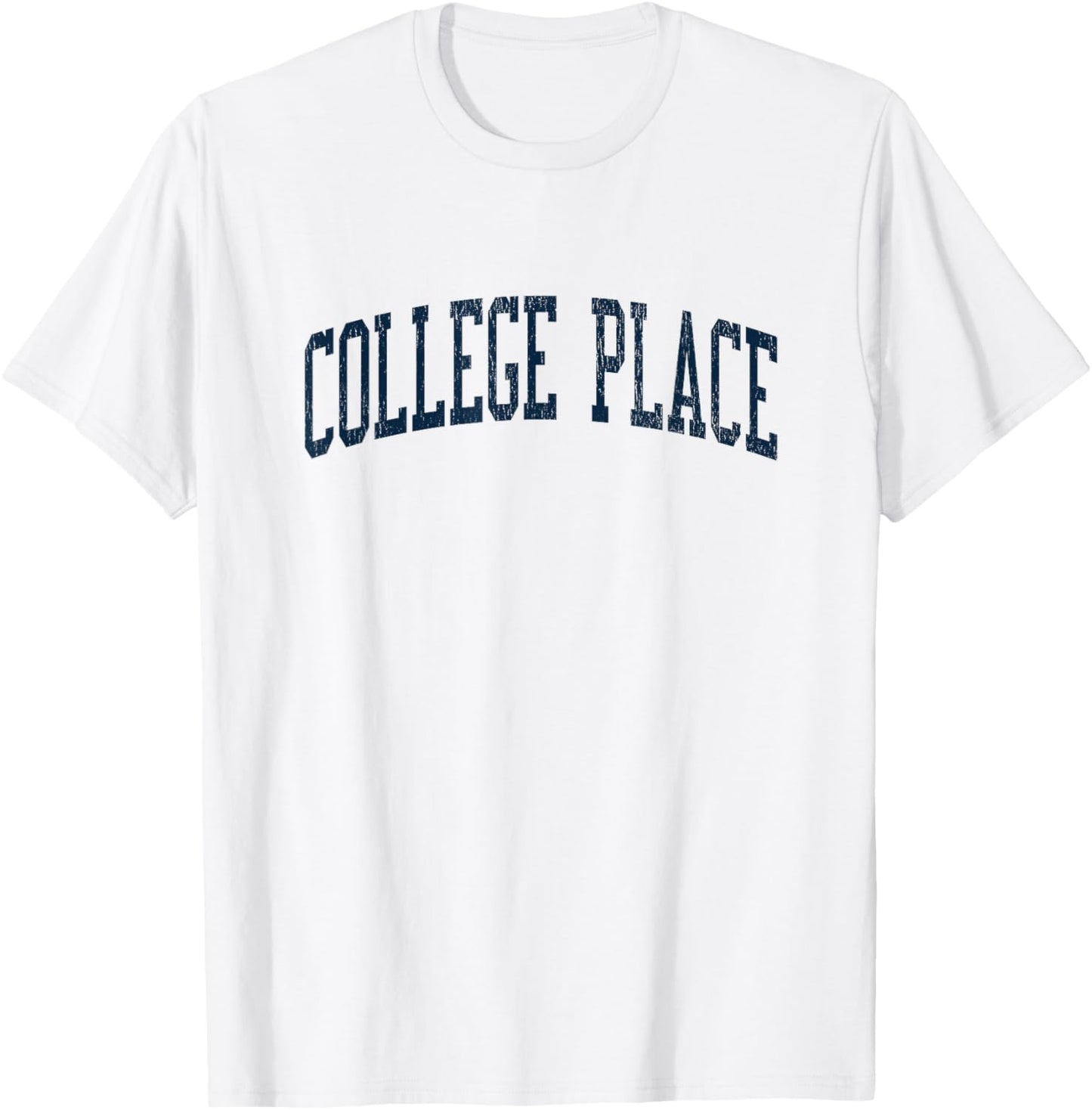 College Place WA Vintage Athletic Sports JSN2 Navy Print Apparel | Top Conversion Title | Top Rated Comfort