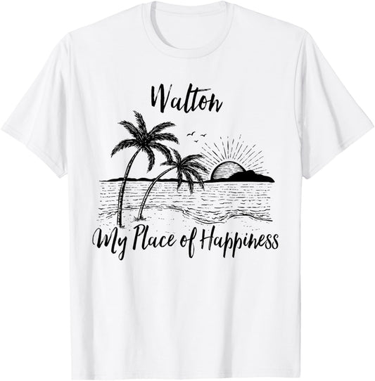 Florida Beach My Place Of Happiness - Walton T-Shirt for Men Women Kids T-Shirt | Premium Quality | Daily Wear Essential