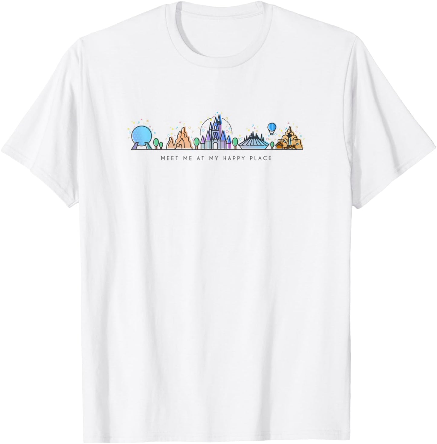 Meet me at my Happy Place T-Shirt T-Shirt | Top Conversion Title | Aesthetic Casual Look