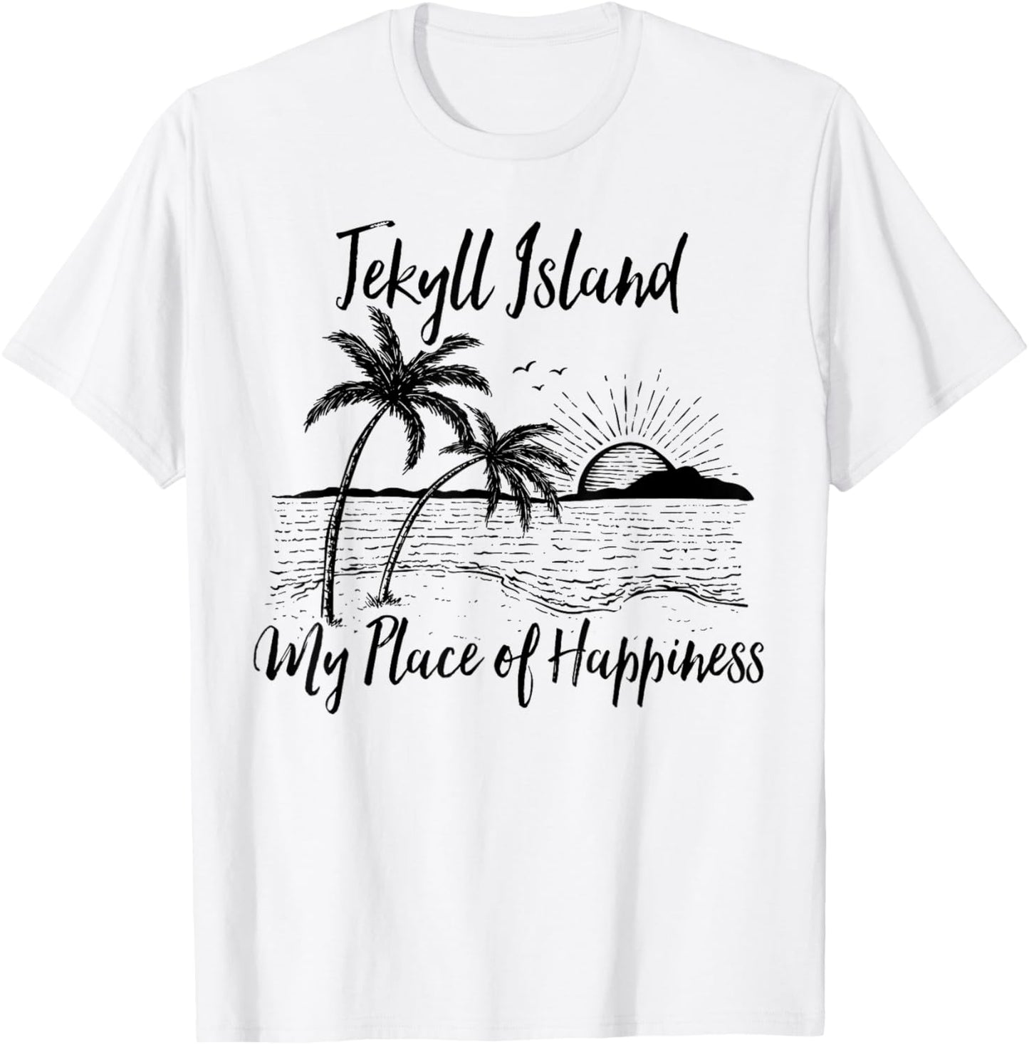 Georgia Beach My Place Of Happiness - Jekyll Island Men Women Kids Apparel | High Search Volume | Aesthetic Casual Look