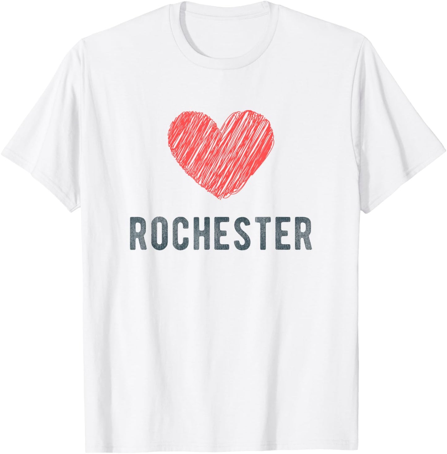 Rochester Heart Love Favorite City or Place Apparel | Google Shopping Optimized | Aesthetic Casual Look