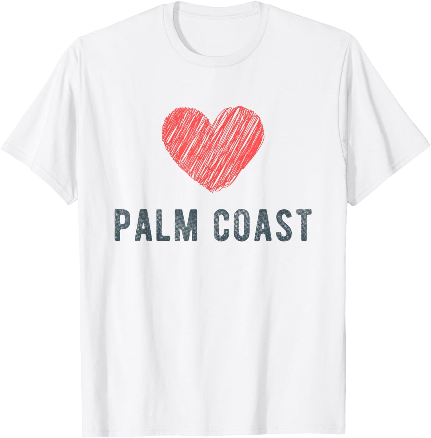 Palm Coast Heart Love Favorite City or Place Apparel | Google Shopping Optimized | Daily Wear Essential