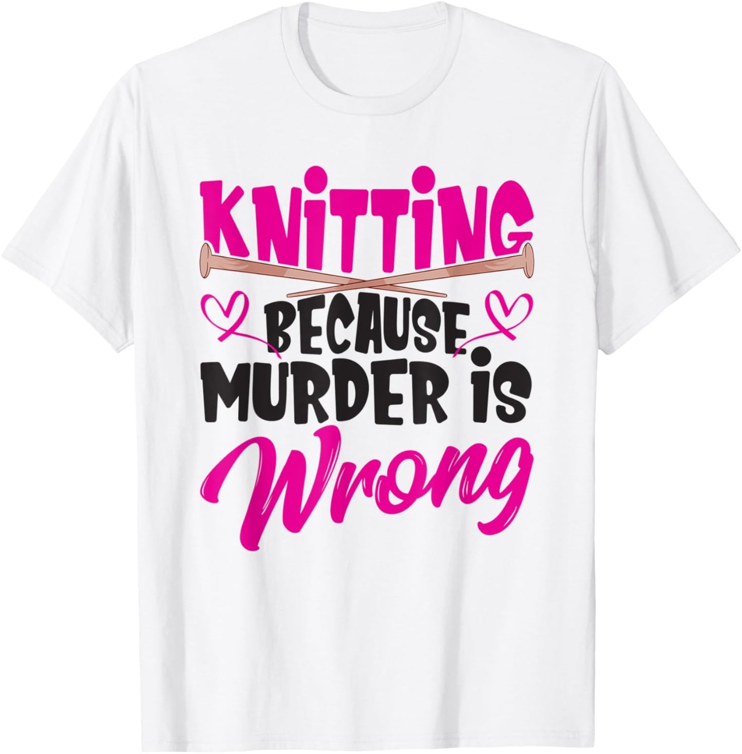 Knitting because murder is wrong u2013 Knitting yarn Yarn Supply | Trending 2025 | Perfect for Crafters