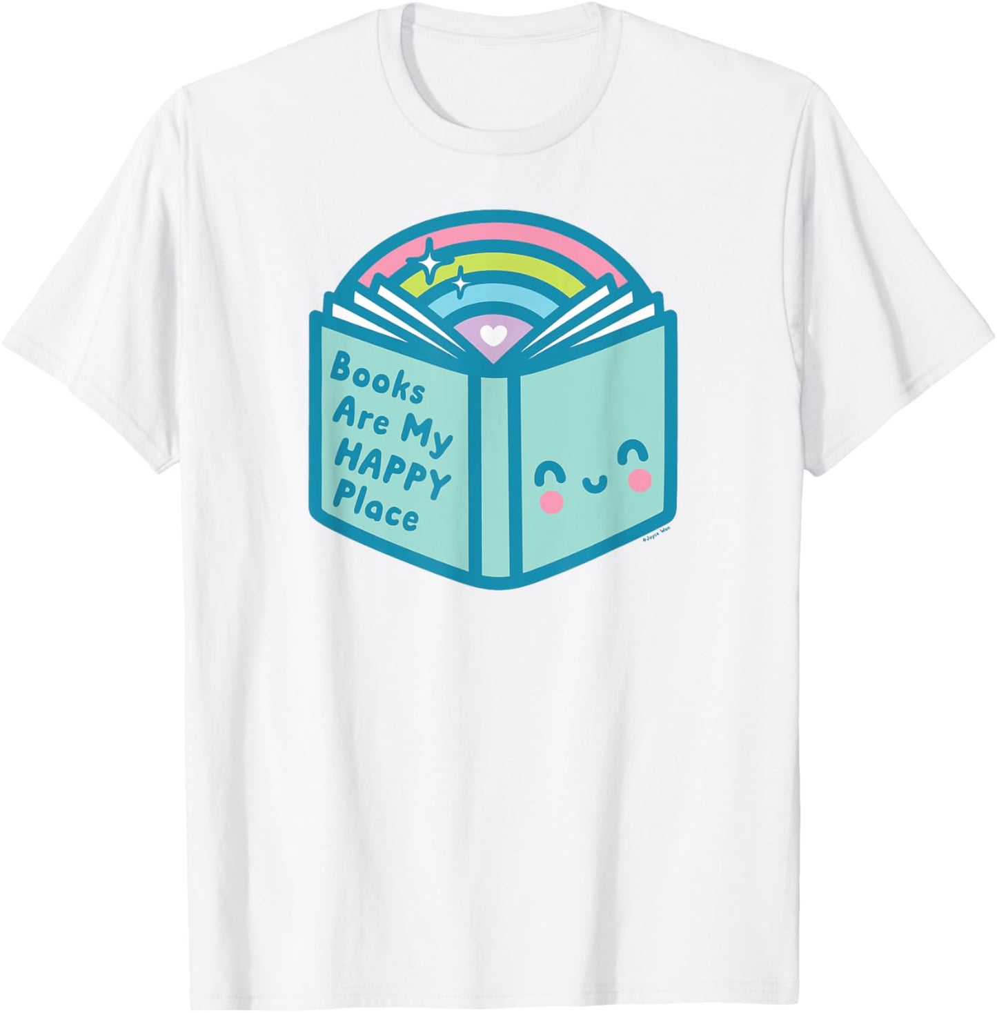 Books Are My Happy Place Kawaii Book Lovers Bookworm Gift Apparel | US Viral Pick | Perfect Gift Choice