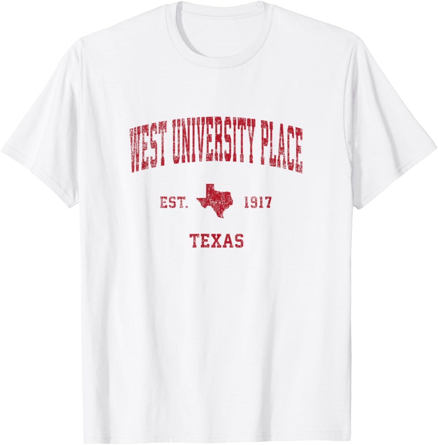 West University Place Texas TX Vintage Sports Design Red Pri Apparel | Top Conversion Title | Perfect Gift Choice