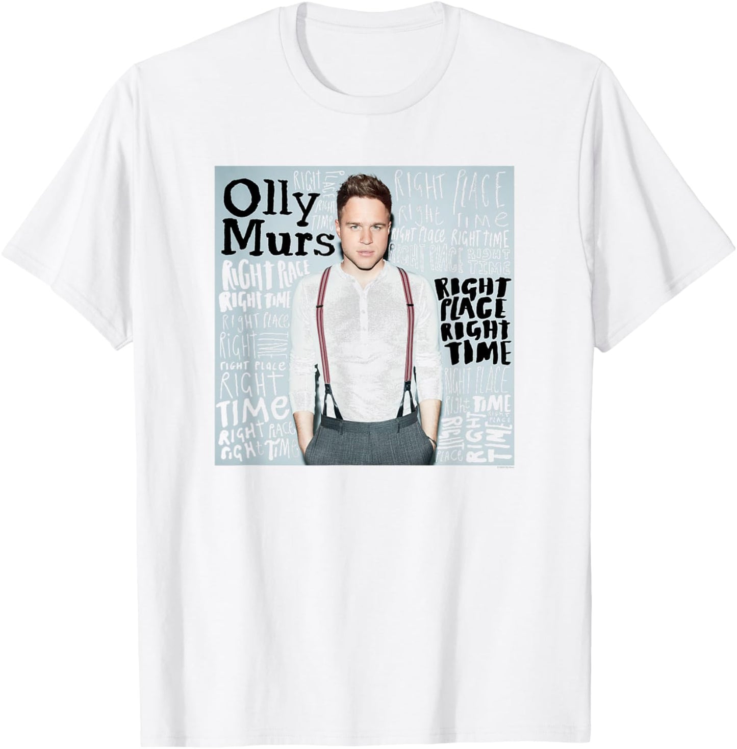 Olly Murs u2013 Right Place On White Apparel | High Search Volume | Perfect Gift Choice