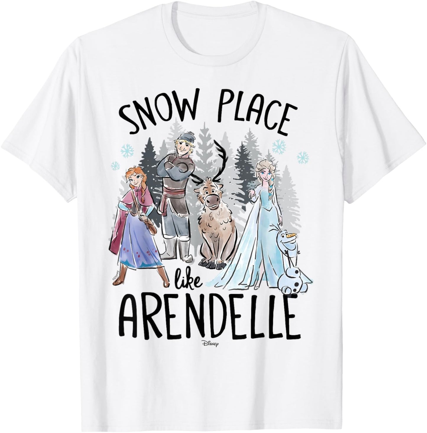 Frozen - Elsa Anna Olaf Kristoff Snow Place Like Arendelle Apparel | Google Shopping Optimized | Aesthetic Casual Look