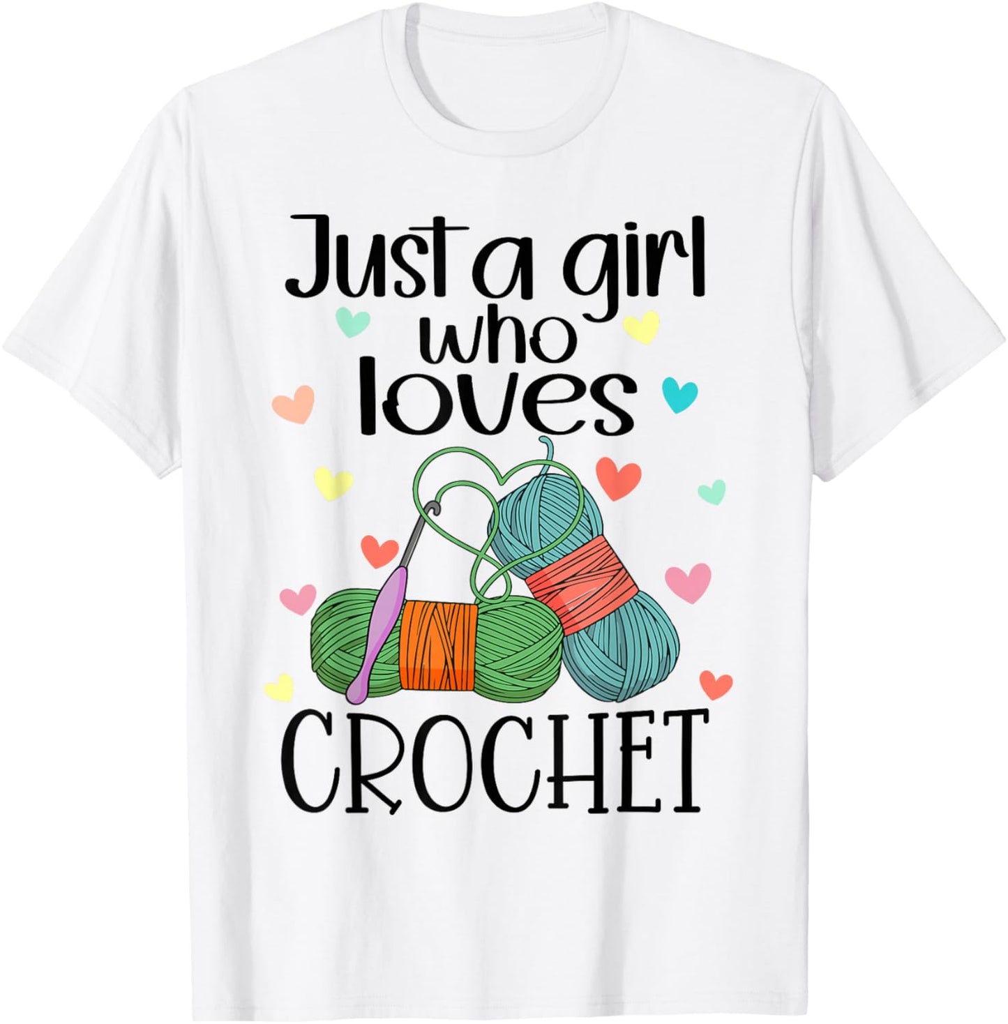 Just a Girl Who Loves Crochet Yarn Crochet Knitting Funny Yarn Supply | Viral US Pick | Best Seller Choice