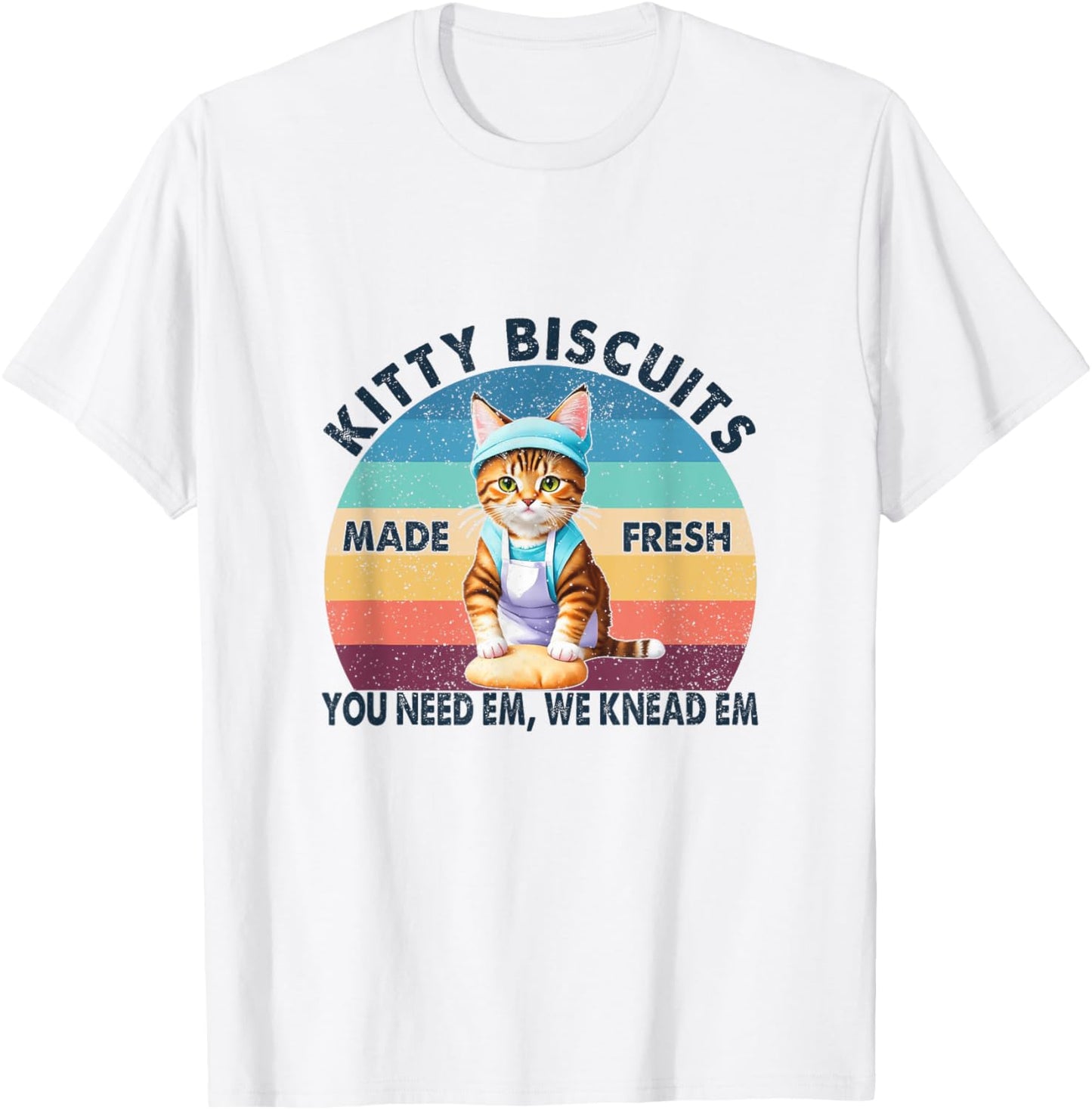 Kitty Biscuits University Baking Cat Making Biscuits Vintage Men Women Apparel | Trending 2025 | Aesthetic Fit