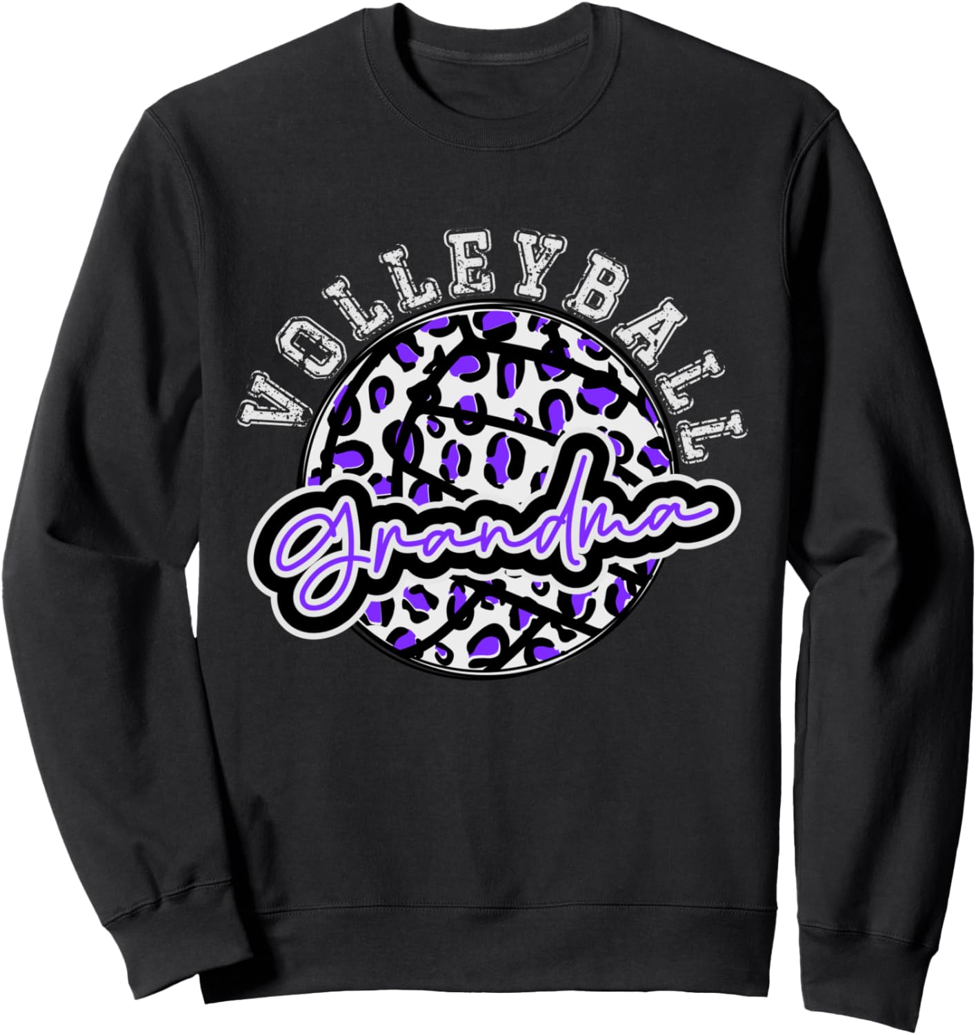 Leopard Cheetah Volleyball Purple Grandma Shirt Women Trendy Sweatshirt T Shirt Viral TikTok Find Fan Favorite