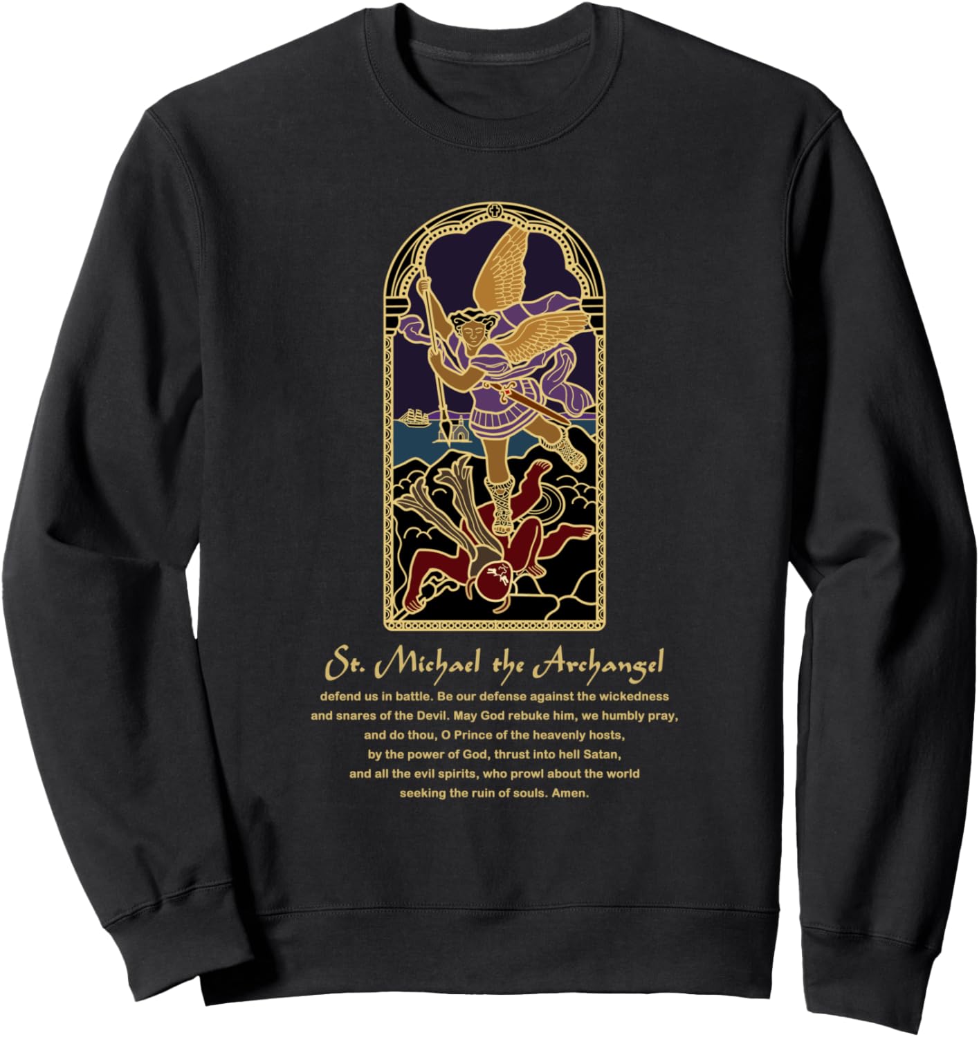 Saint Michael the Archangel Sweatshirt T-Shirt | Everyday Casual Wear
