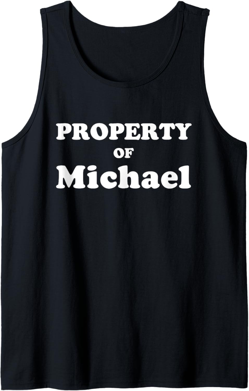 Funny Bachelorette Gifts for Bride Property of MICHAEL Tank Top Tank Top | US Best Seller