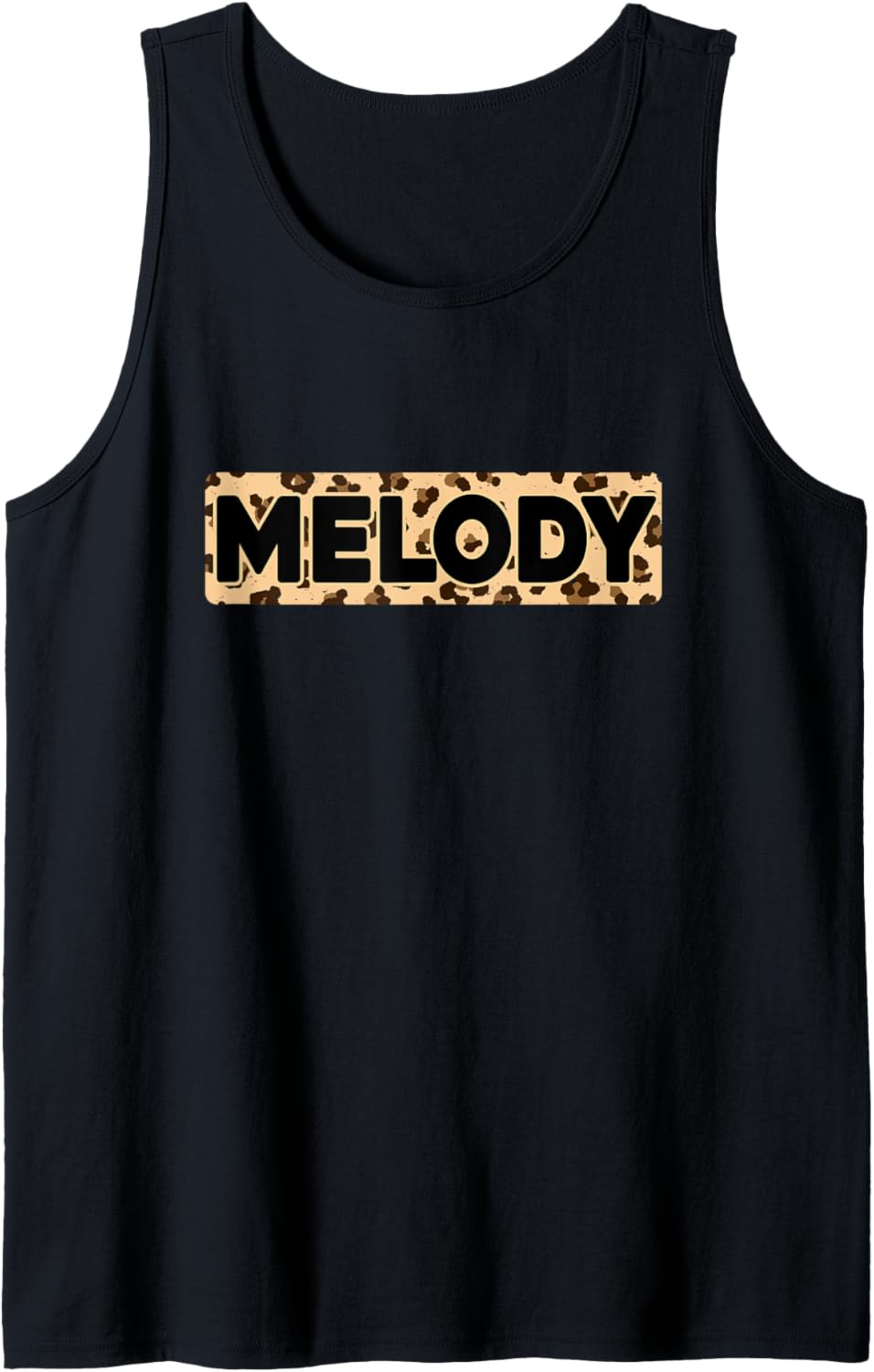Funny Melody Leopard Print Personalized Name Melody Tank Top Tank Top Viral TikTok Find Hot Right Now