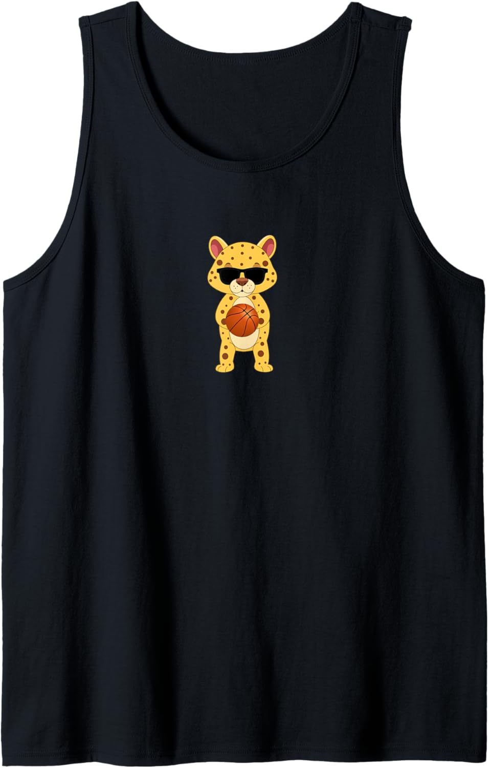 Funny Cheetah Wearing Sunglasses Playing Basketball Tank Top Tank Top Trending US US Top Pick