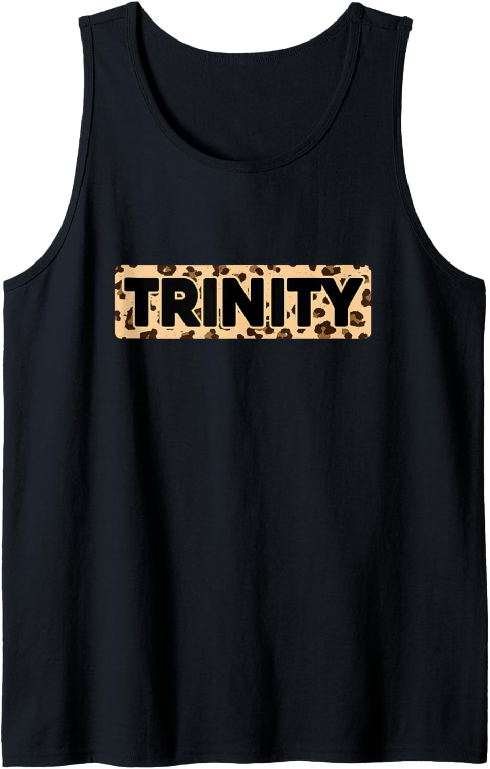 Funny Trinity Leopard Print Personalized Name Trinity Tank Top Tank Top Viral TikTok Find Gift Ready