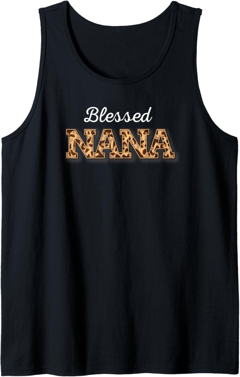 Blessed Nana Leopard Cheetah Animal Print Proud GrandMother Tank Top Tank Top Comfort Fit Best Seller Look