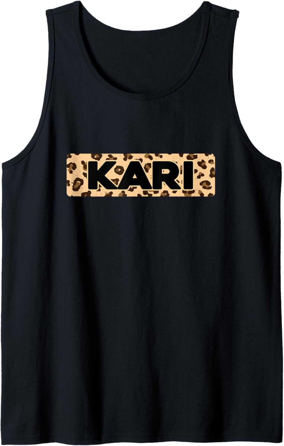 Funny Kari Leopard Print Personalized Name Kari Tank Top Tank Top High Search Demand US Top Pick