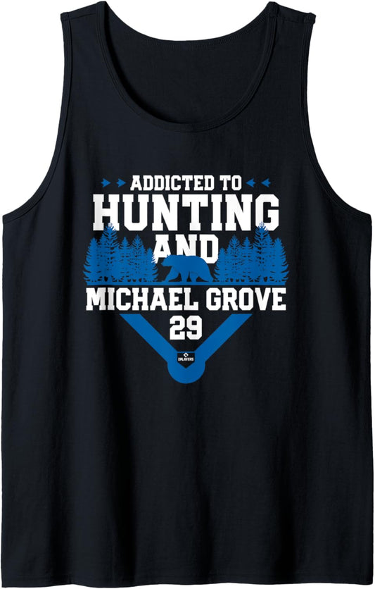Addicted to Bear Hunting & Michael Grove Los Angeles Tank Top Tank Top | Trending 2025