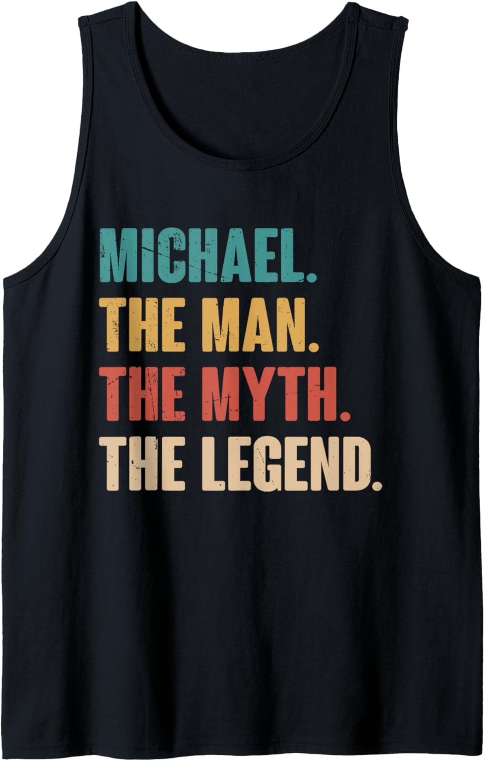 Mens Michael The Man The Myth The Legend - Retro Gift for Michael Tank Top Tank Top | US Best Seller