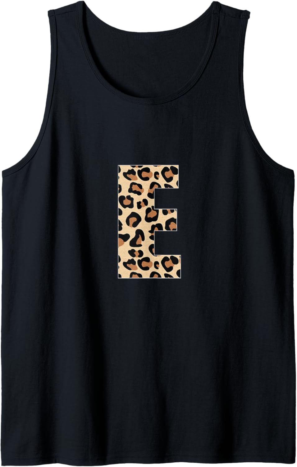 Letter E Leopard Cheetah Print Initial Letter E Leopard Tank Top Tank Top Viral TikTok Find Hot Right Now