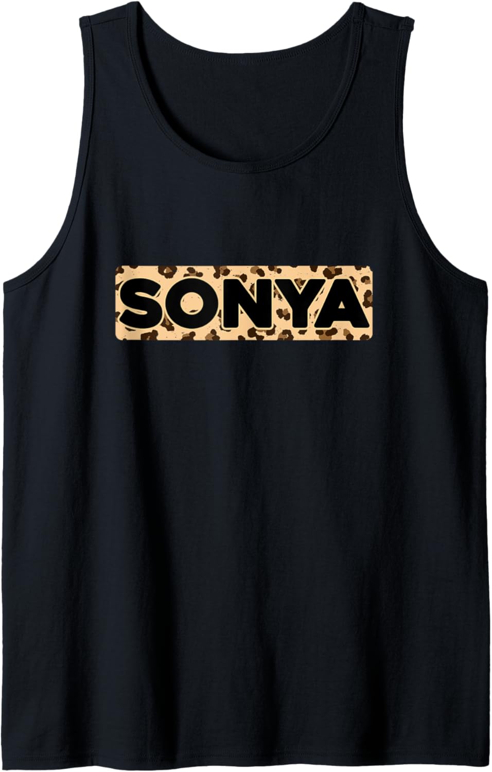 Funny Sonya Leopard Print Personalized Name Sonya Tank Top Tank Top Premium Print Fan Favorite