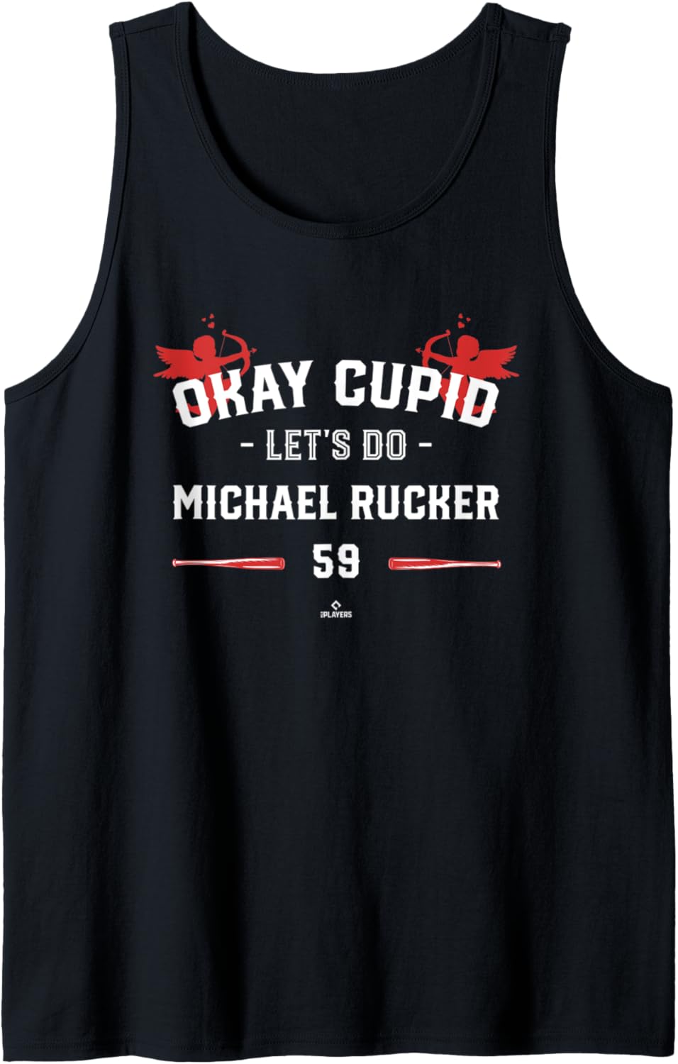 Cupid Let's Do Michael Rucker Funny Valentines Baseball Tank Top Tank Top | Perfect Gift Idea