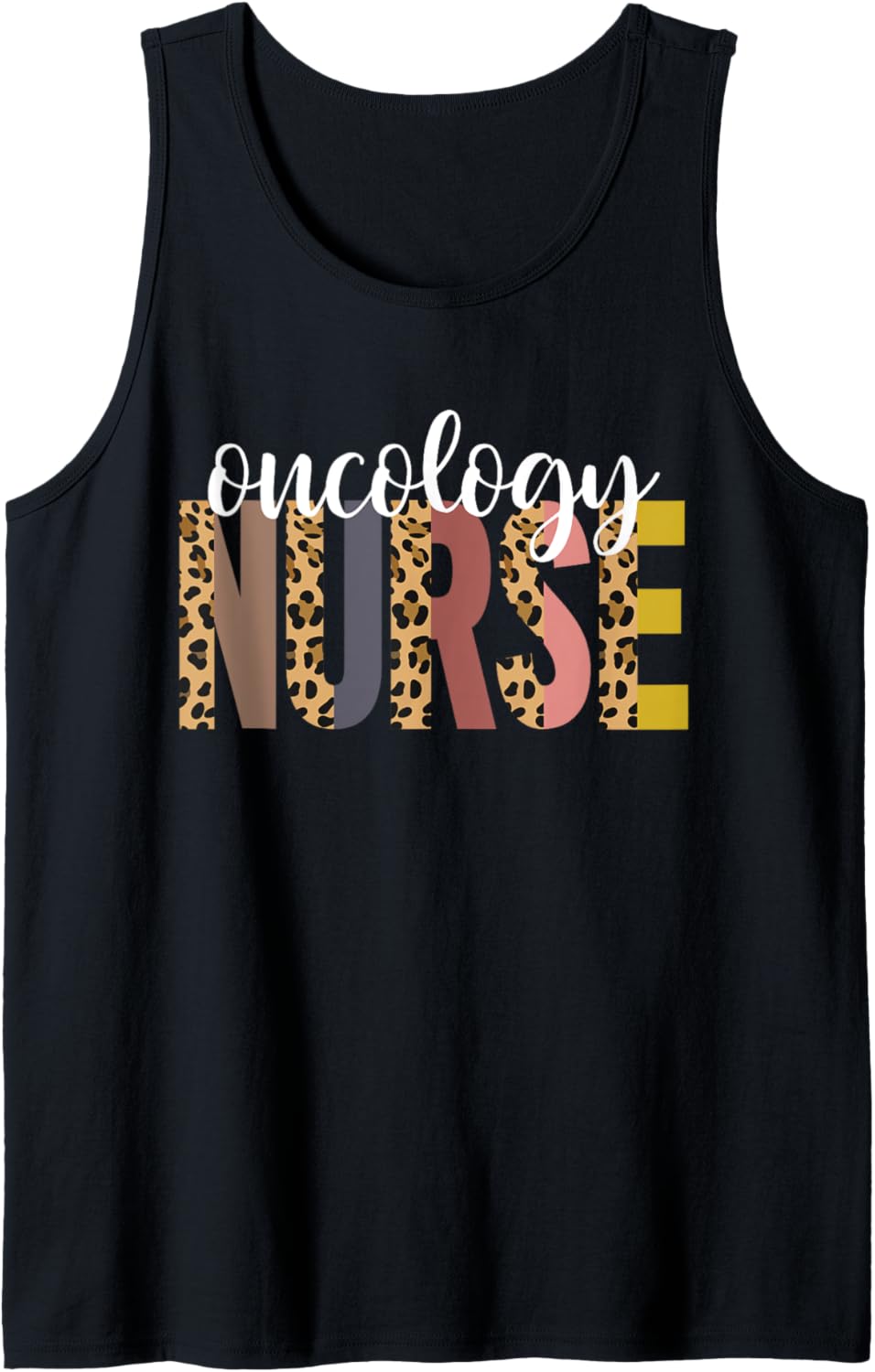 Oncology Nurse Cheetah Print RN Oncology Nurse Tank Top Tank Top Viral TikTok Find Best Seller Look