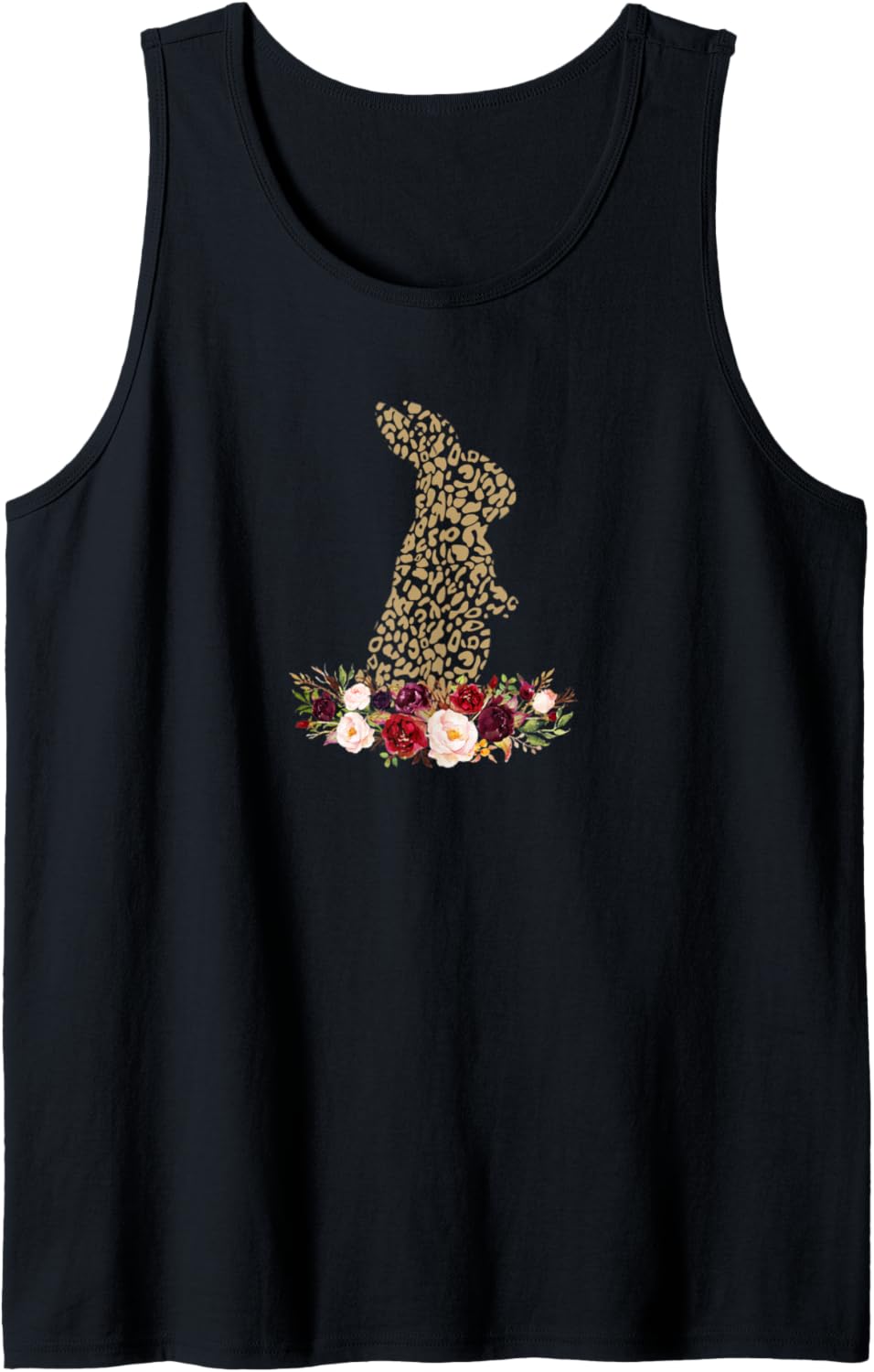 Floral Bunny Rabbit Leopard Cheetah Print Easter Gift Women Tank Top Tank Top Comfort Fit Everyday Wear