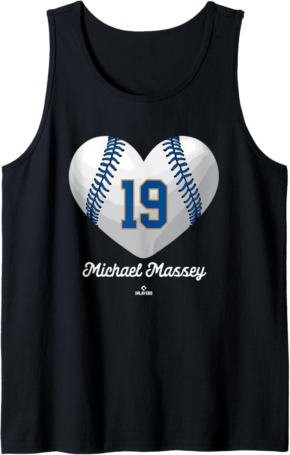 Baseball Heart Number Michael Massey Kansas City MLBPA Tank Top Tank Top | Premium Quality