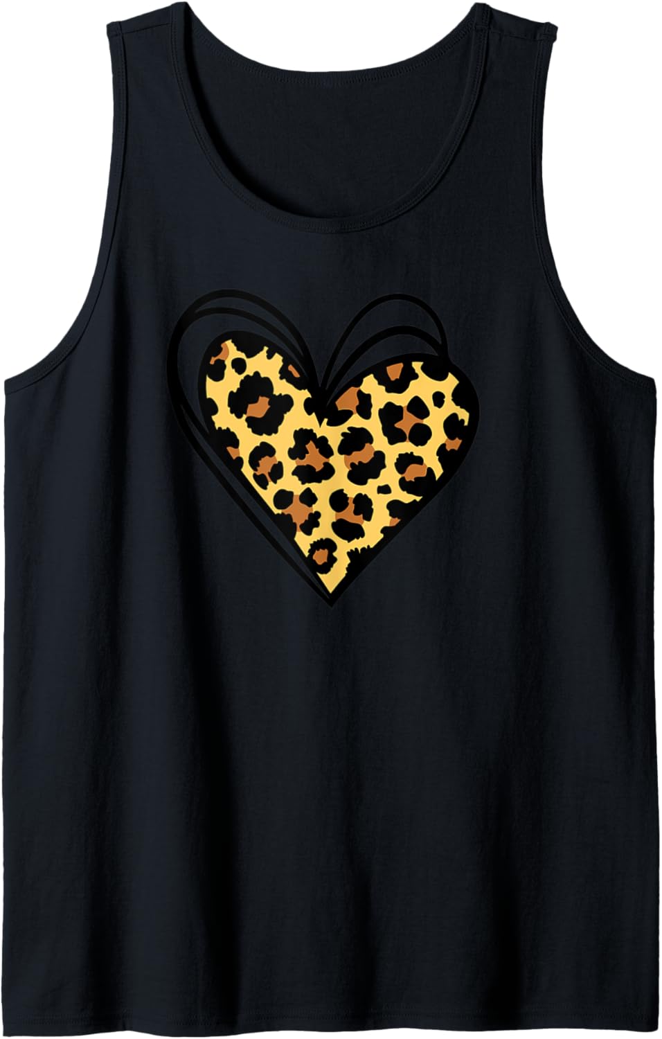 Cute Cheetah Leopard Print Heart Shaped With Hearts Tank Top Tank Top Premium Print Gift Ready