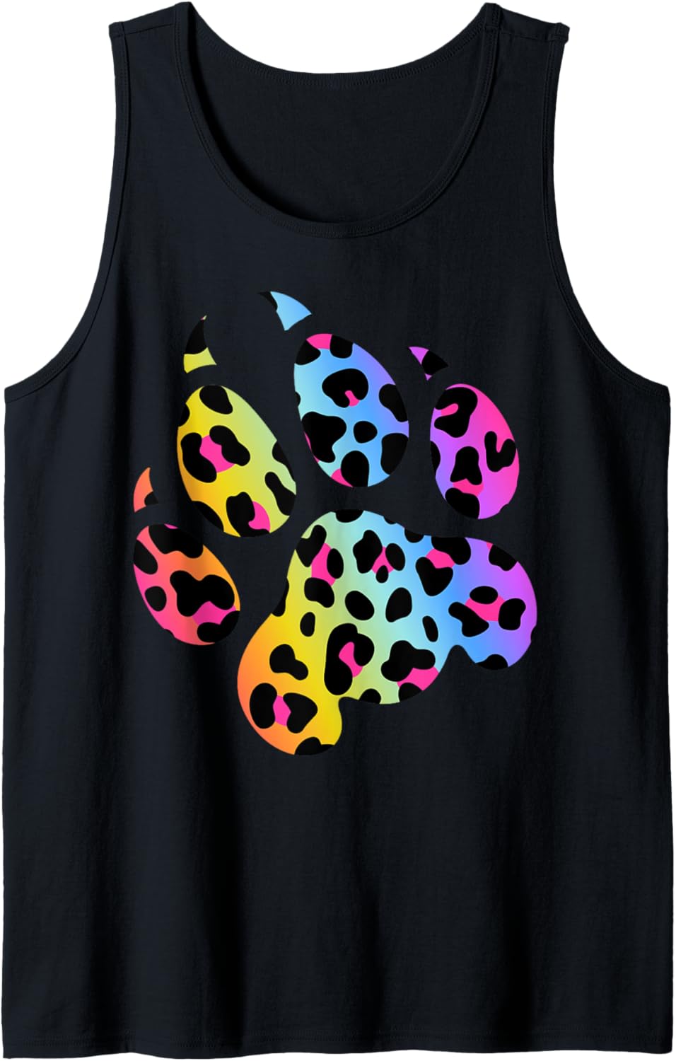 Paw Leopard Print Cool Tie Dye Animal Cheetah Leopard Print Tank Top Tank Top Trending US Best Seller Look