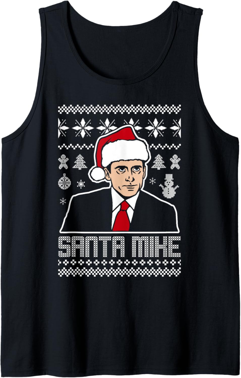 Santa Mike Ugly Christmas Michael Holiday Humor Tank Top Tank Top | Viral Streetwear Style